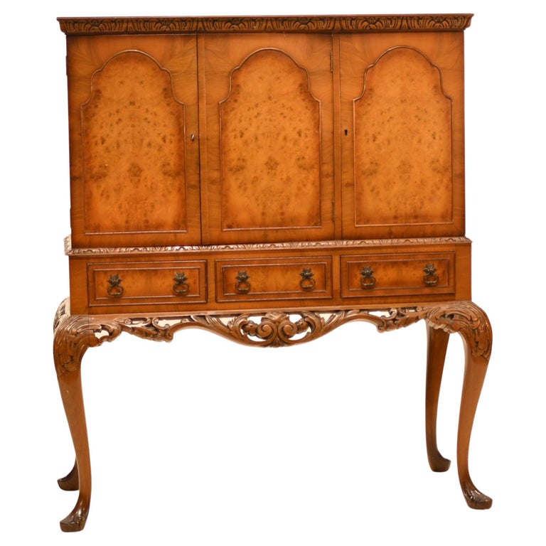 Deco Walnut Cocktail Vintage Epstein Furniture For Sale at 1stDibs