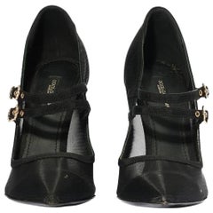 Dècolletè Dolce & Gabbana Mesh Buckle Pumps Neri