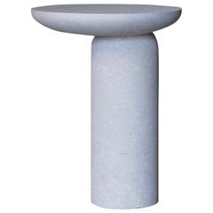 "Decomplexe" Stone Side Table Sculpted by Frederic Saulou