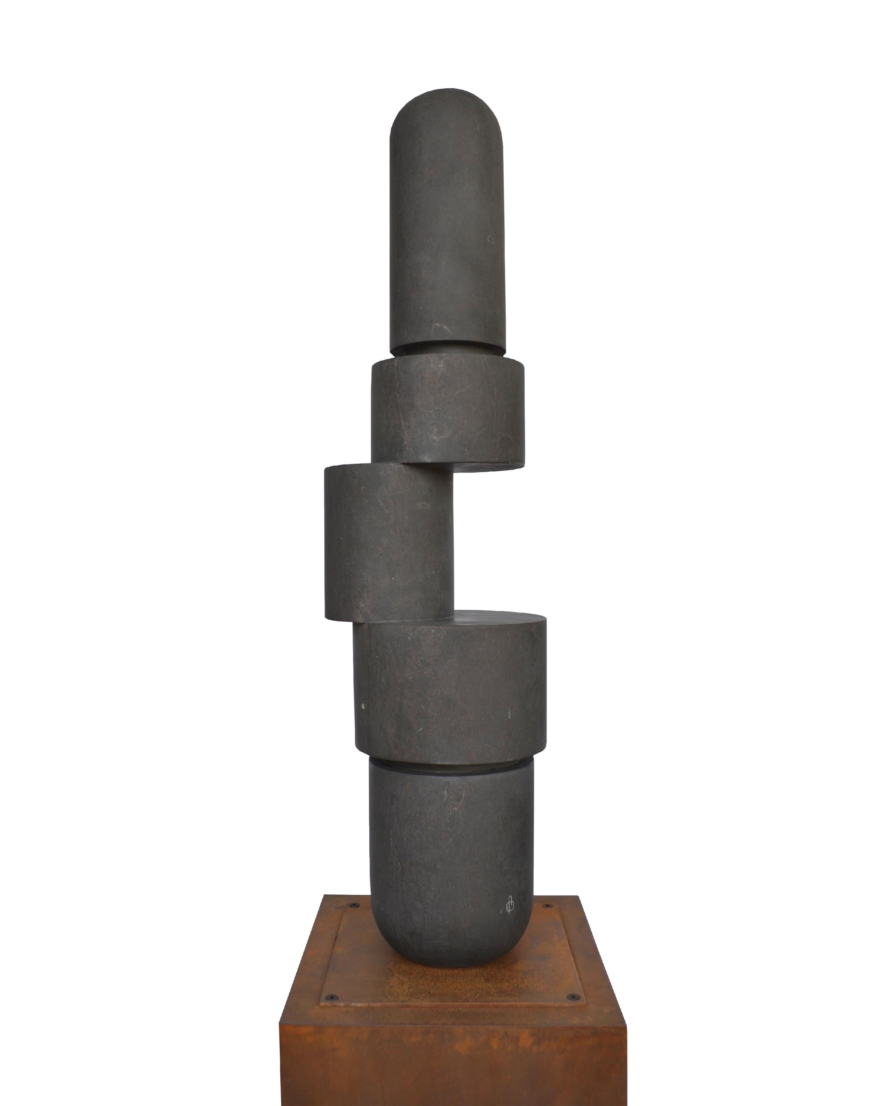 Deconstrucción Modular III Sculpture by Borja Barrajón
Dimensions: D 25 x W 25 x H 90 cm.
Materials: Black marble.

Borja Barrajón Acedo (Madrid, 1985) began his training as a sculptor at the Faculty of Fine Arts in Madrid in 2006. His passion for