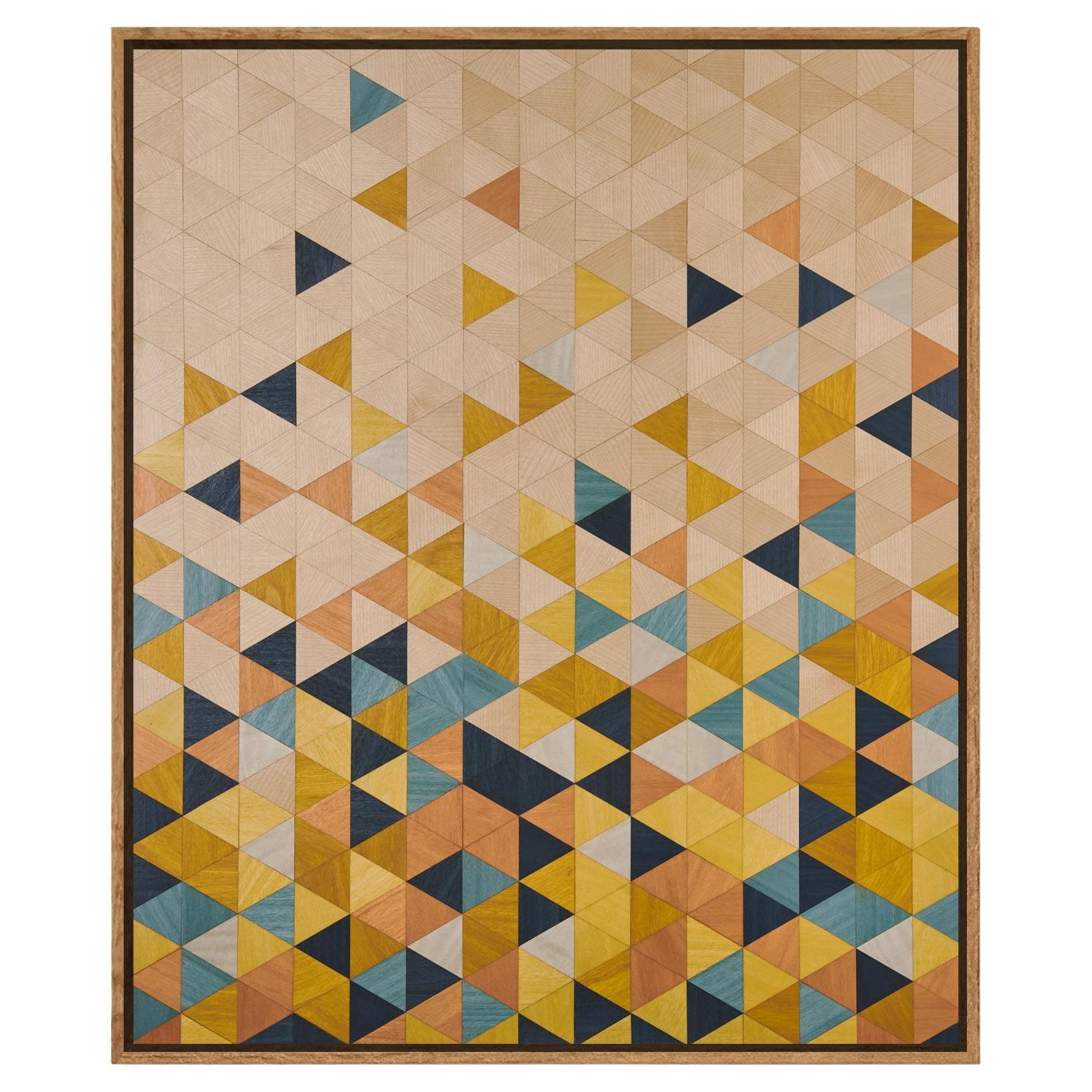 "DECONSTRUCTED" Marquetry Artwork by Emma Wood of the  w o o d p o p  Studio For Sale