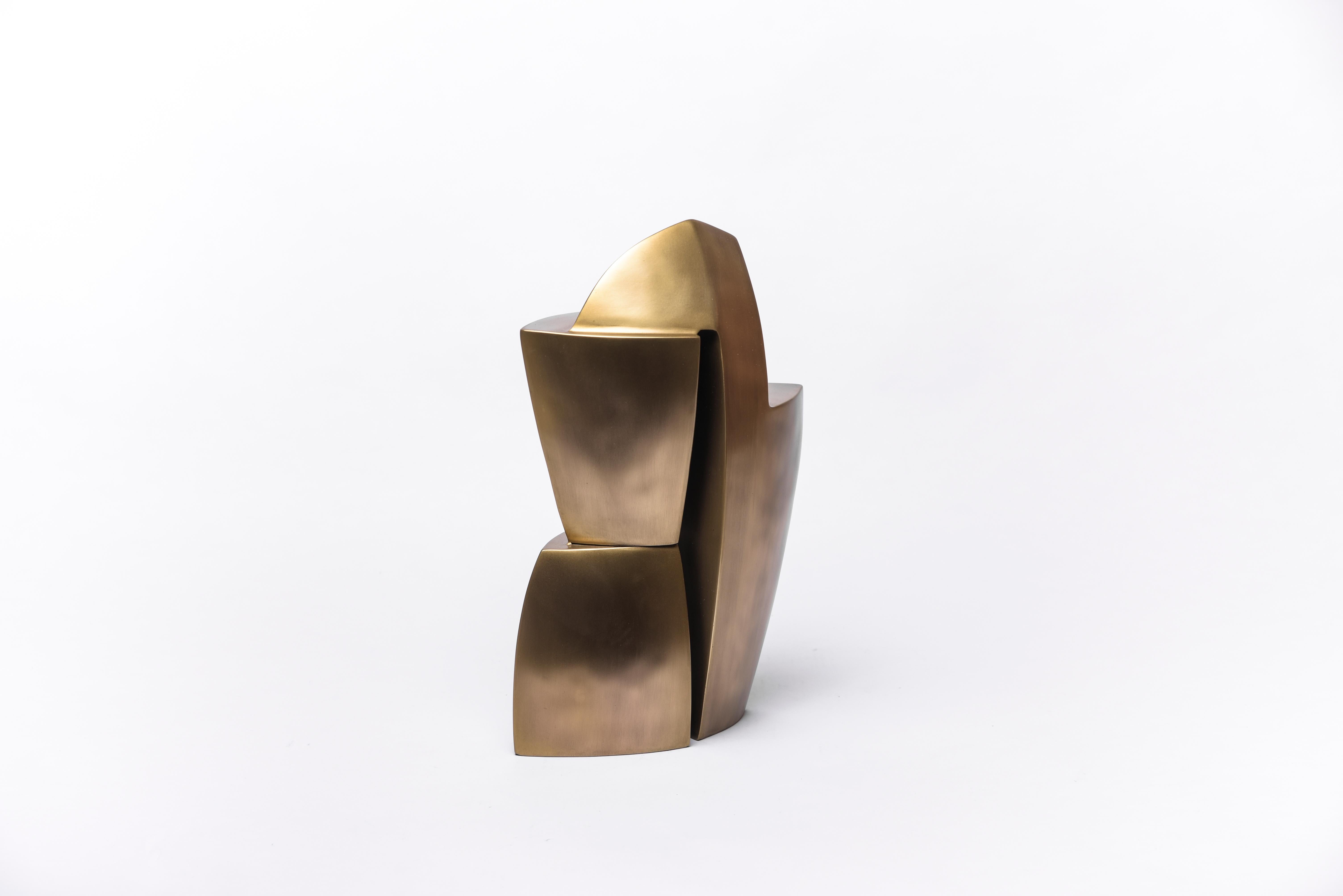 Patrick Coard Paris launches a unique and beautiful sculptural object collection. The Deconstructed Tower is geometric and sleek with it's delicate but defined details. The piece is entirely handcrafted in bronze-patina brass. 

The dimensions of