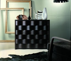 Decontemporary Orsi Chest of Drawers Stained Wengè Oak Matt Finish