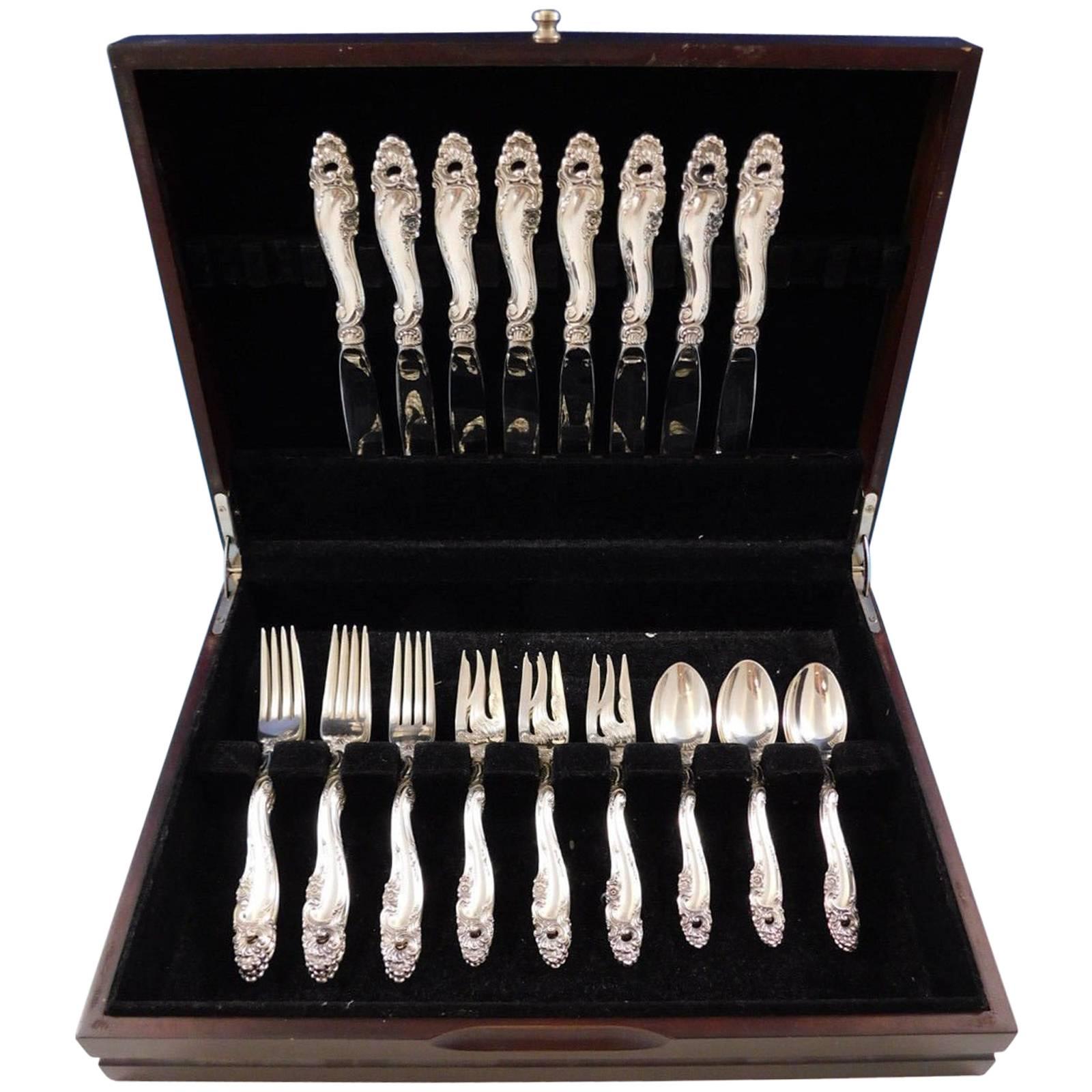 Decor by Gorham Sterling Silver Flatware Set for Eight Service 32 Pieces
