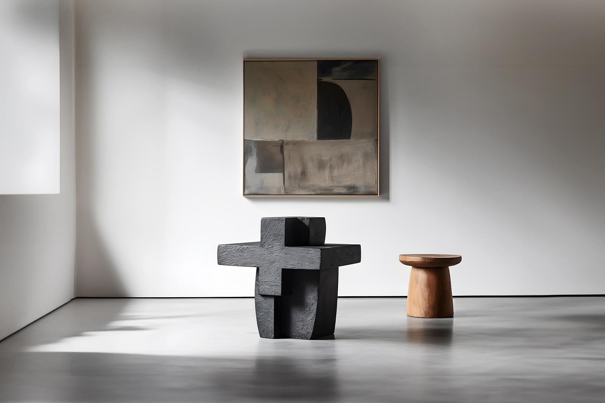 Brutalist Decor-Focused Unseen Force #9 Solid Wood by Joel Escalona, Coffee Table Art For Sale