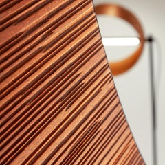 Espejo Decor Espejo de pared redondo de caoba con marco tallado de Laura Meroni