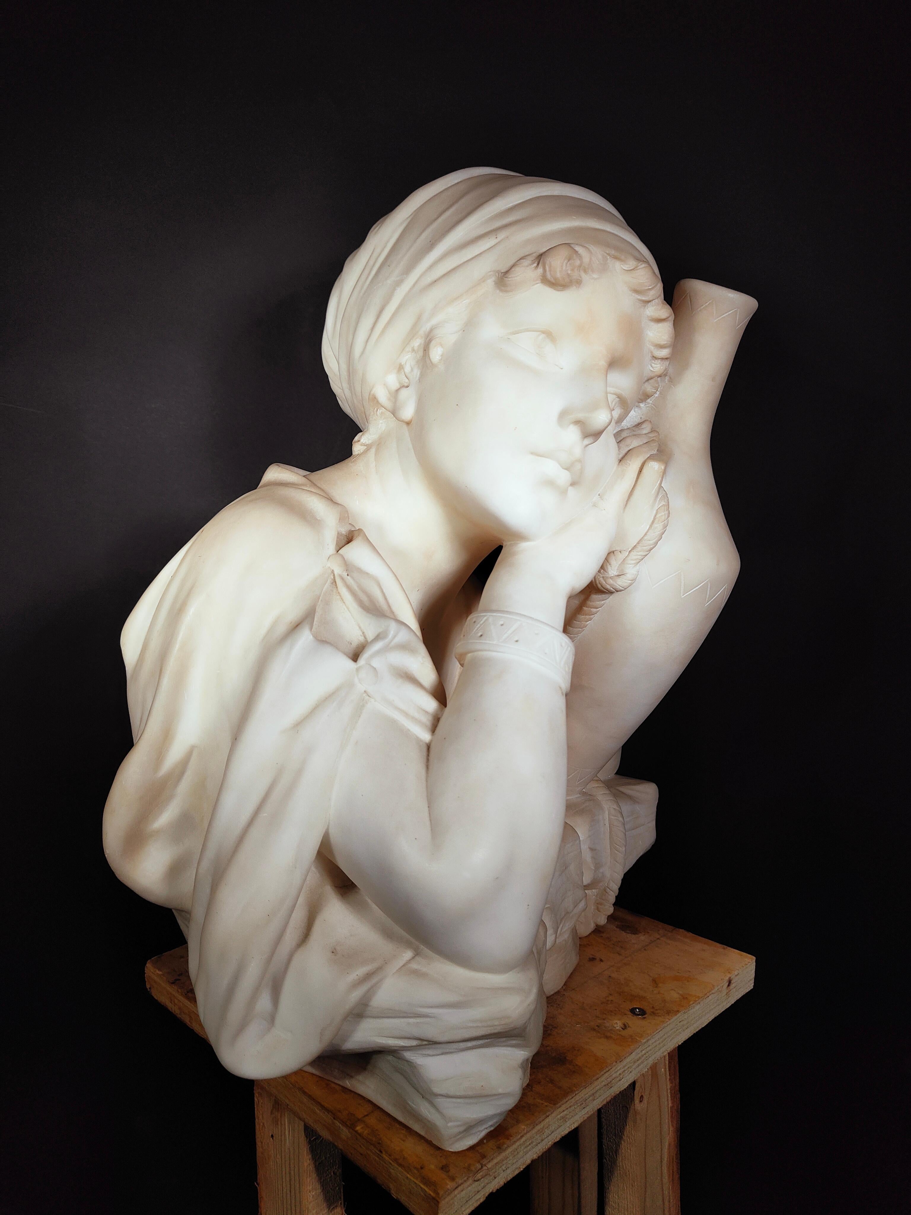 Fine XIX secolo Scultura in marmo italiana del XIX secolo Decorarive in vendita