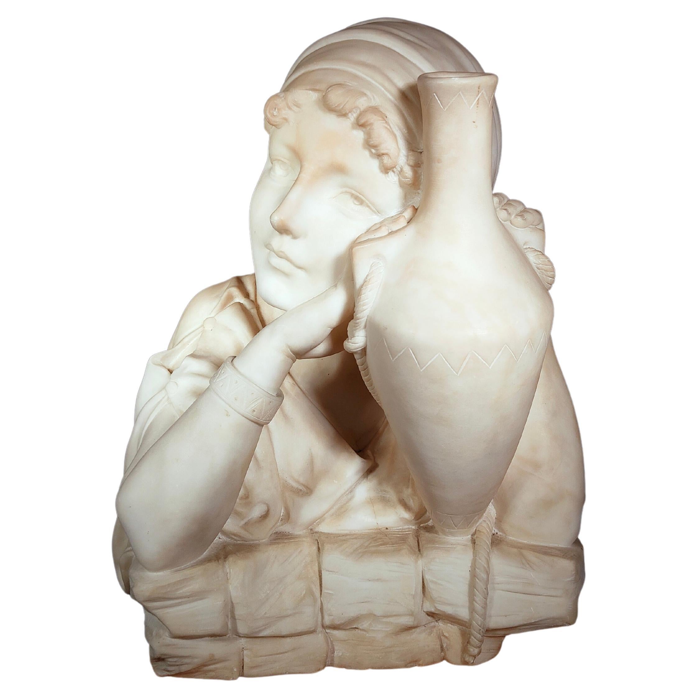 Decorarive XIX Century Italian Marble Sculpture For Sale