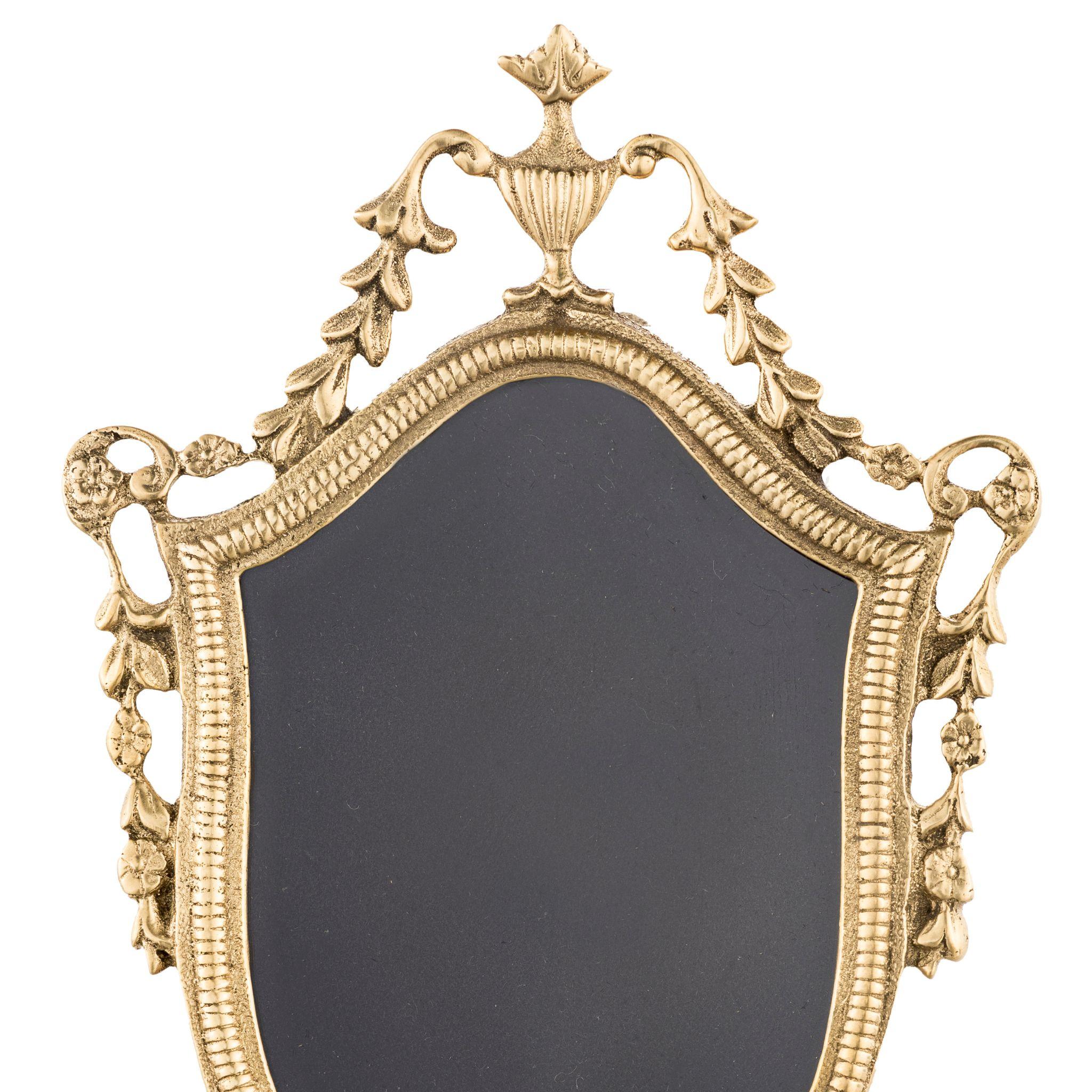 Italian Sissi decorated baroque-style brass frame For Sale