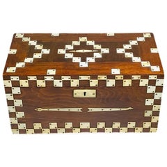 Antique Decorated Box with Overlays
