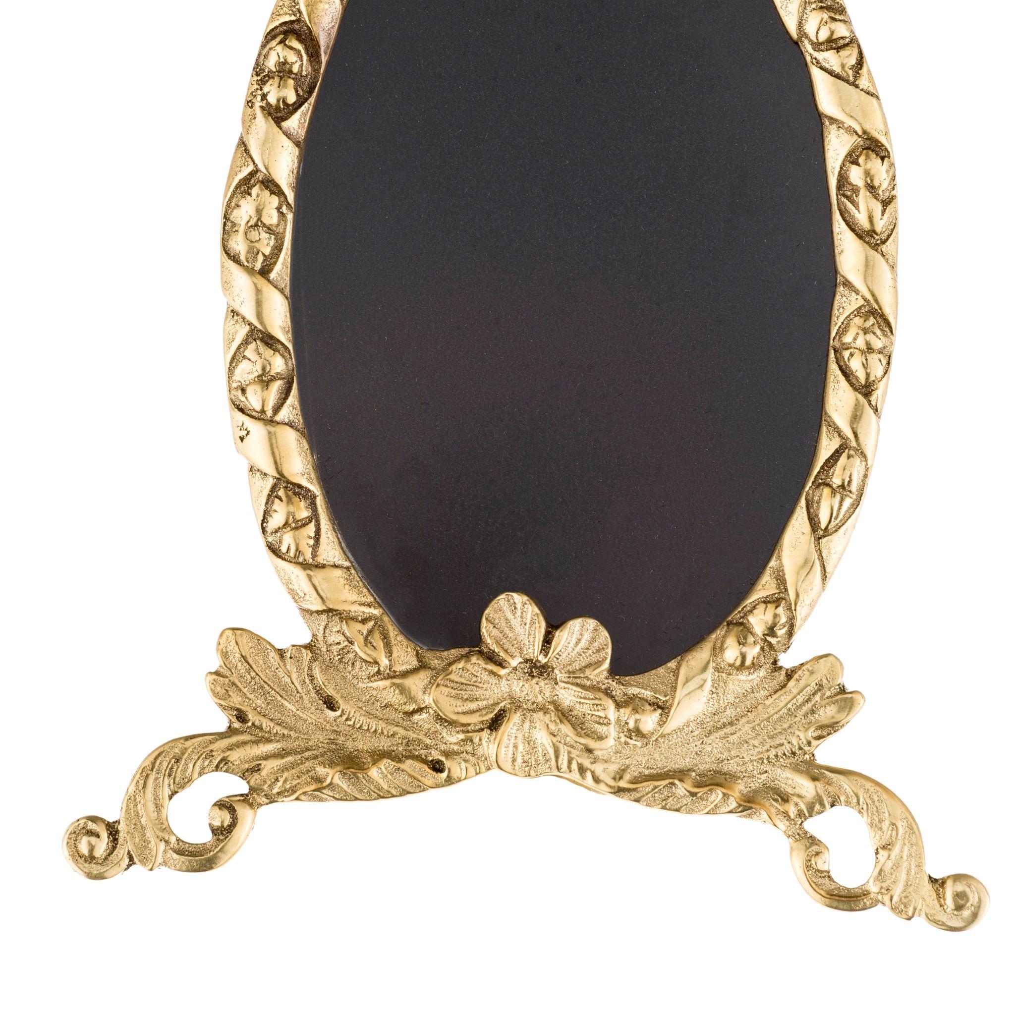 Contemporary Sissi brass frame with flower For Sale