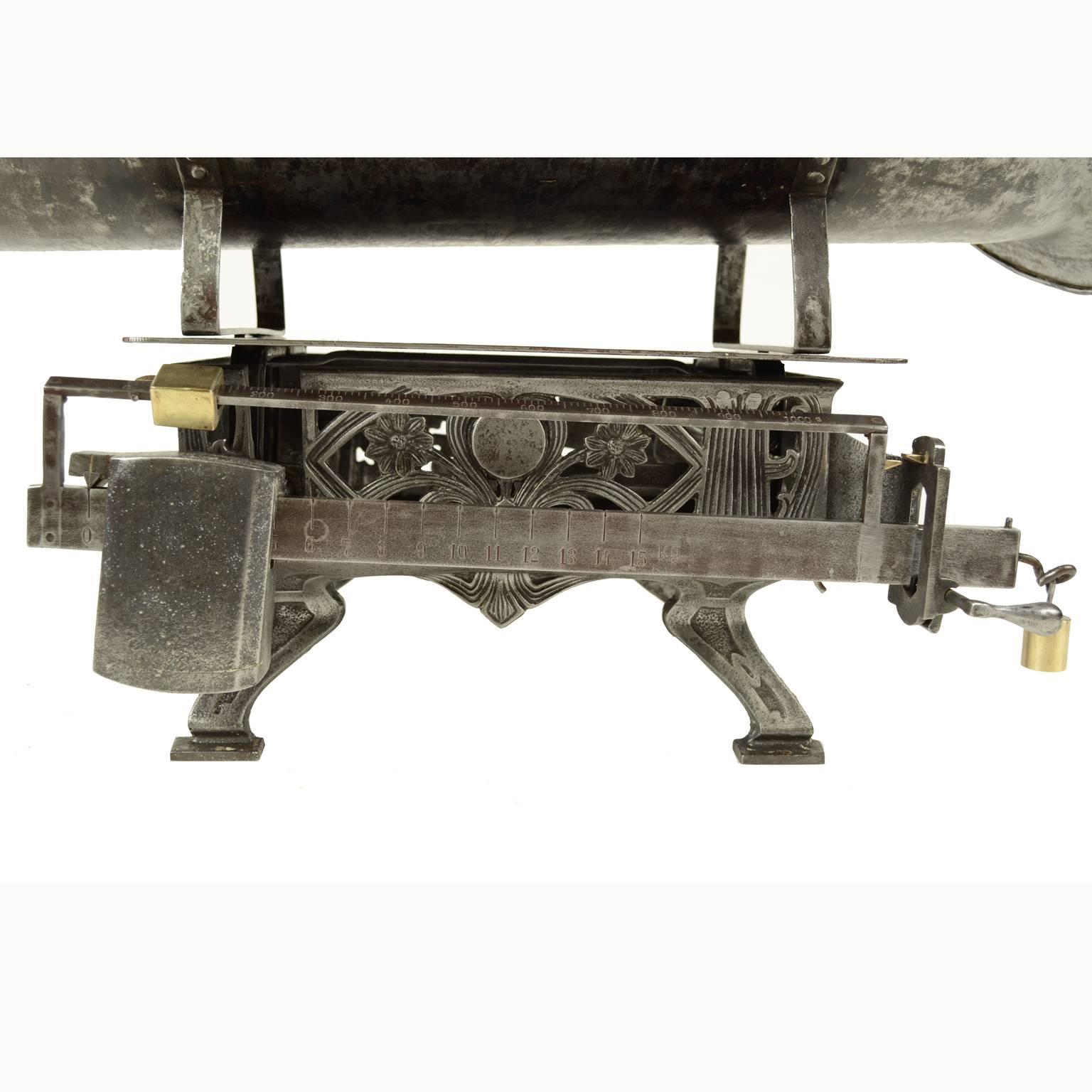 Decorated Cast Iron Scale for Babies Antique Measuring Instrument 19th ...