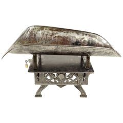 Decorated Cast Iron Scale for Babies Antique Measuring Instrument 19th Century