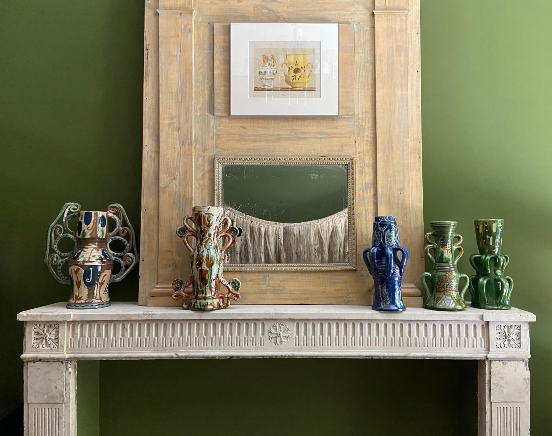 Fin du 20e siècle Vase décoré par l'artiste J.J.Almarza en vente