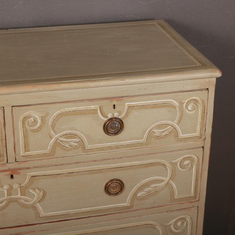 Decorated Chest of Drawers In Good Condition In Leamington Spa, Warwickshire