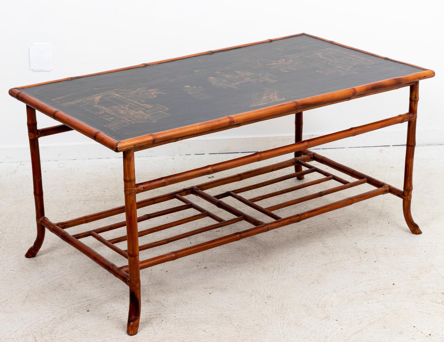 20th Century Decorated Chinoiserie Style Coffee Table