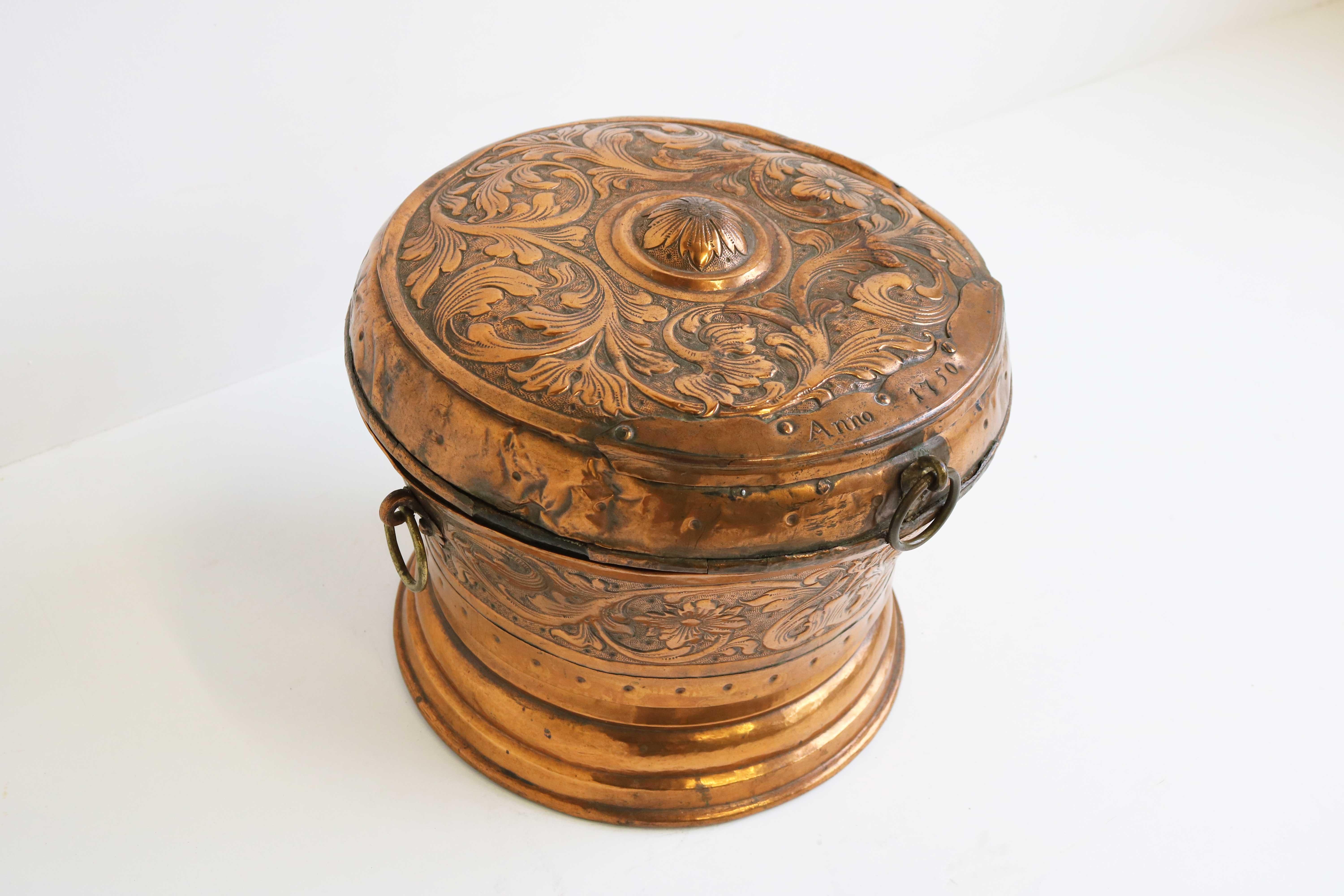old copper bowl