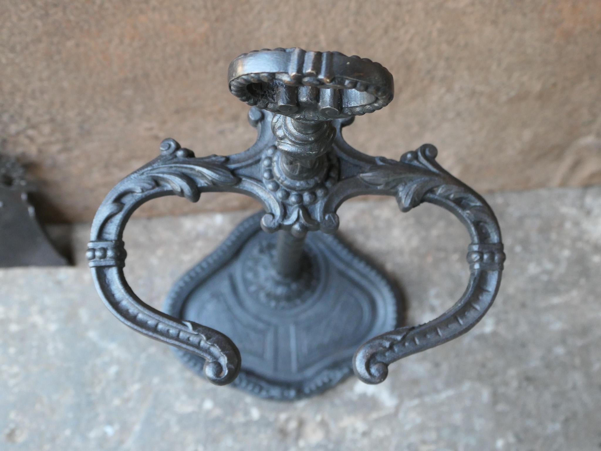 Decorated French Napoleon III Fireplace Tools, 19th Century For Sale 7
