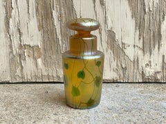 Decorated Heart & Vine Glass Scent Bottle by, Tiffany Studios New York