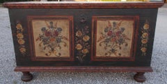 Decorated Larch Wooden Chest