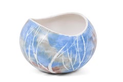 Mid-Century Birch Tree Pattern Pottery Bowl by Anderson Design of Maine, 1960s