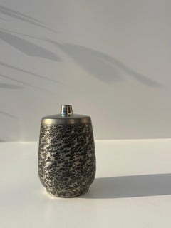 Decorated Pewter Lidded Vessel, Norway, 1950s