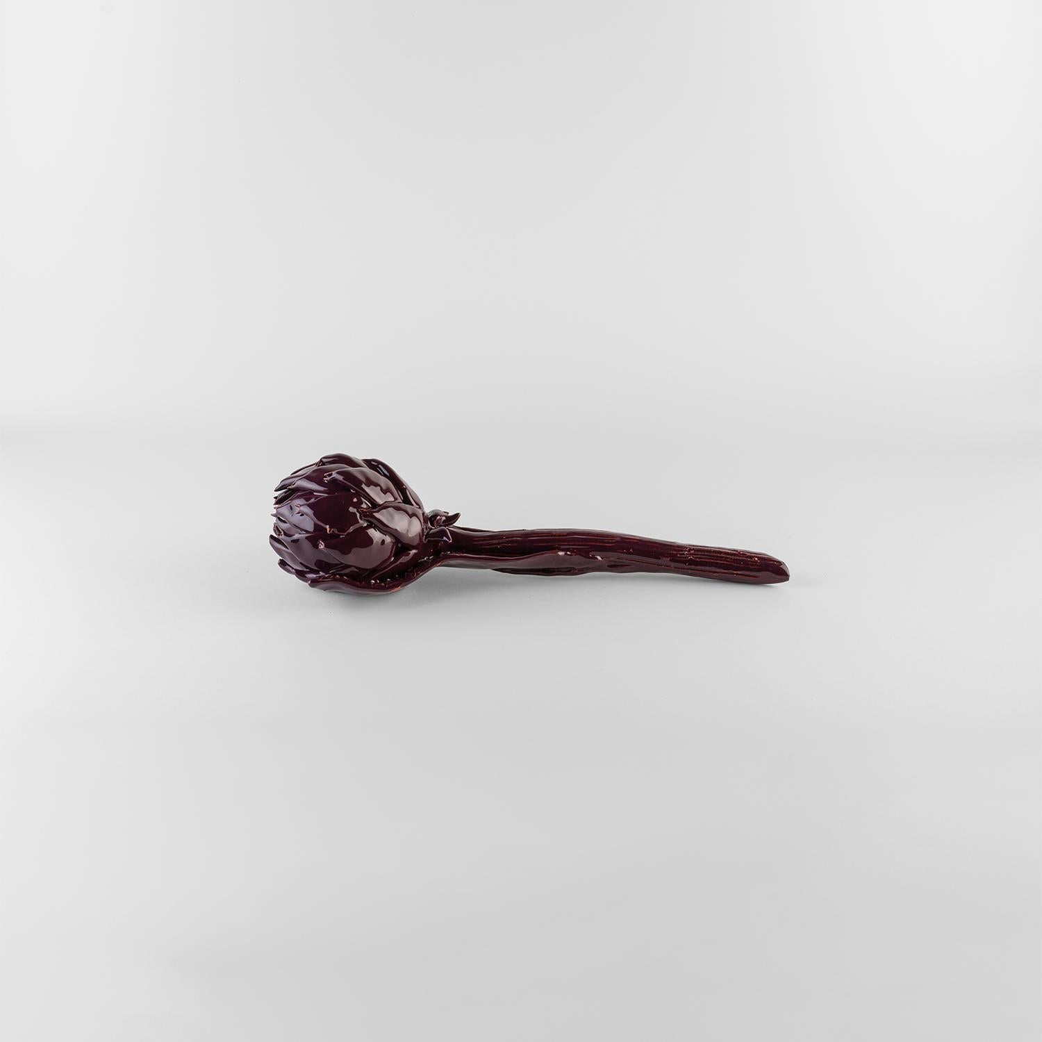 Decoration artichoke ceramic. Centerpiece. Nature. Handmade in Italy. 3 pieces In New Condition For Sale In San Miniato PI, IT