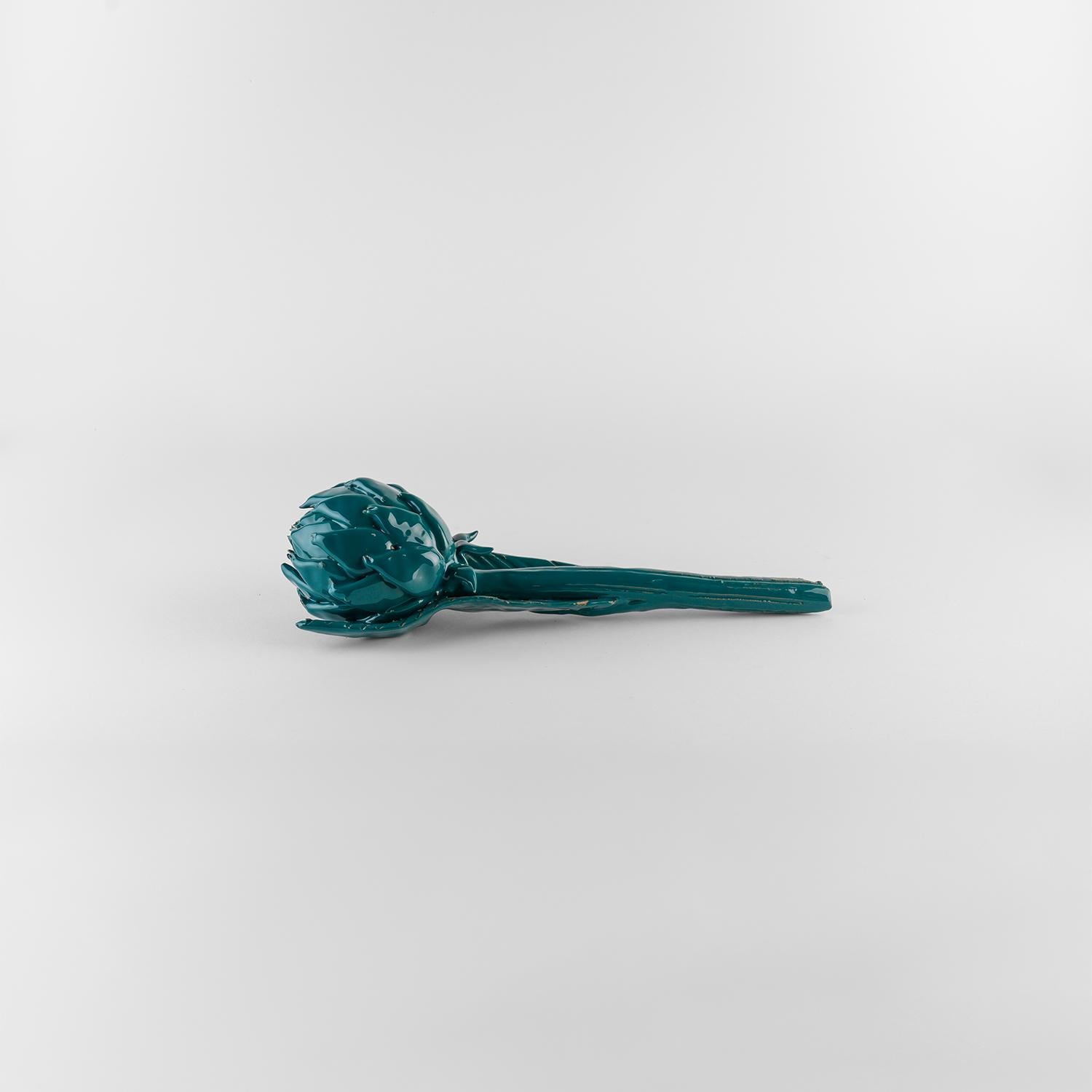 Ceramic Decoration artichoke ceramic. Centerpiece. Nature. Handmade in Italy. 3 pieces For Sale