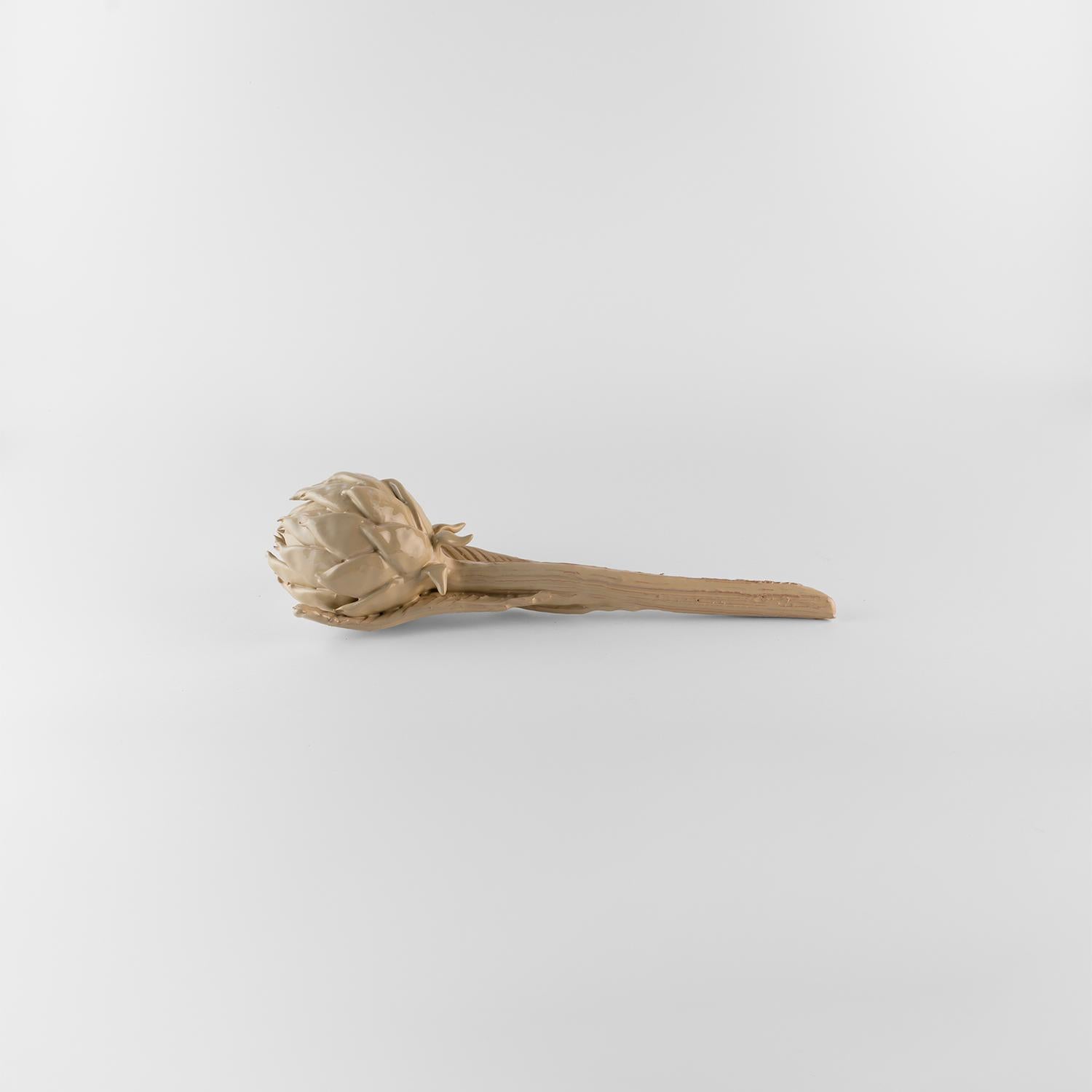 Decoration artichoke ceramic. Centerpiece. Nature. Handmade in Italy. 3 pieces For Sale 1