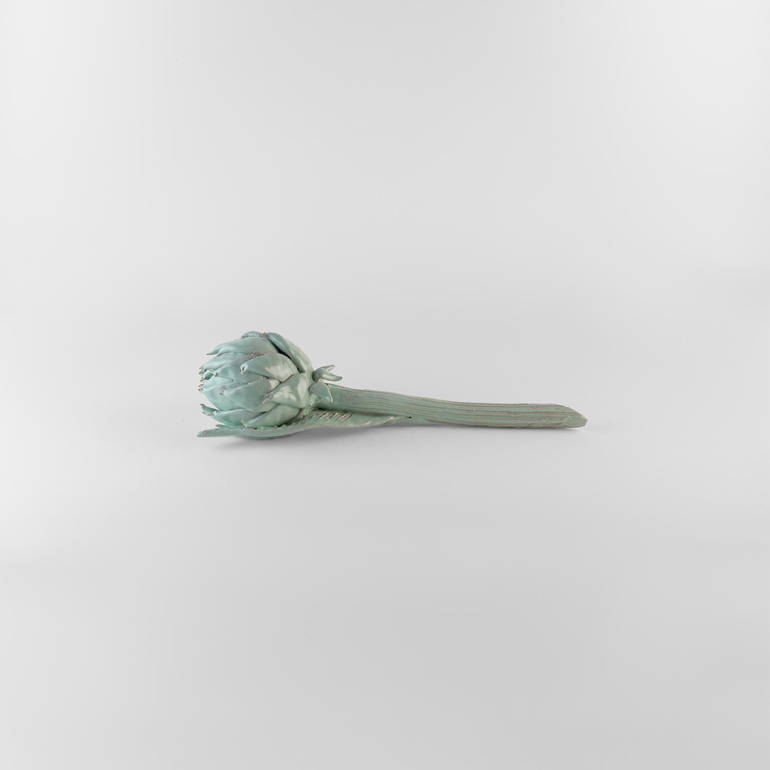 Decoration artichoke ceramic. Centerpiece. Nature. Handmade in Italy. 5 pieces For Sale 2