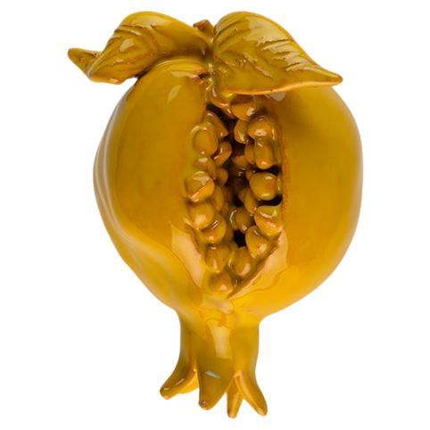 Decoration GRANADE5'' ceramic.Centerpiece.Sculpture. Handmade in Italy. 3 pieces