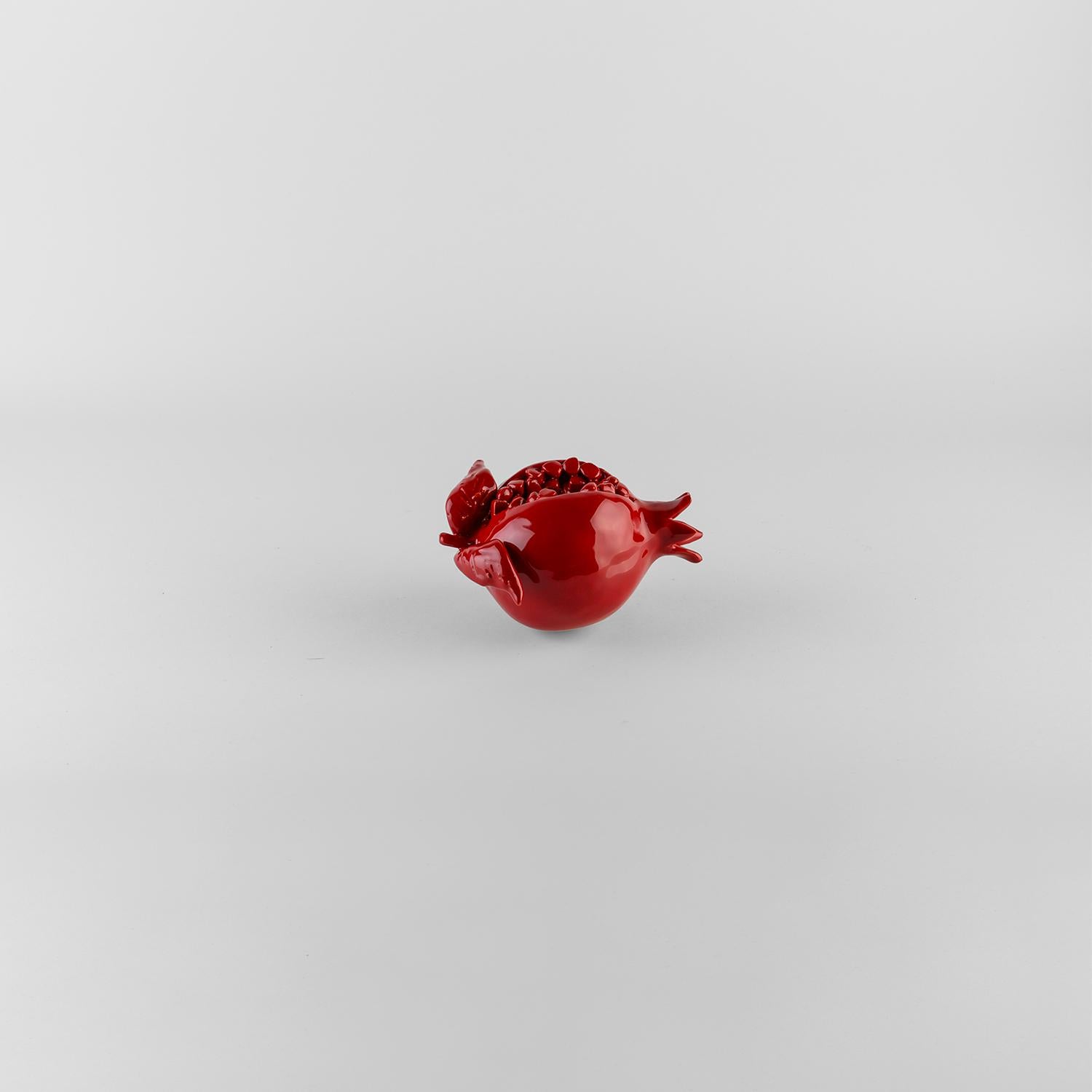 Decoration GRANADE5'' ceramic.Centerpiece.Sculpture. Handmade in Italy. 5 pieces For Sale 7