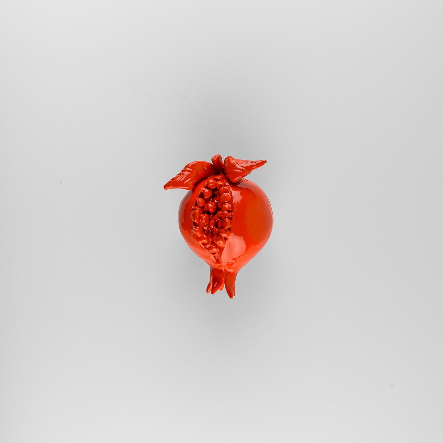 Decoration GRANADE5'' ceramic.Centerpiece.Sculpture. Handmade in Italy. 5 pieces In New Condition For Sale In San Miniato PI, IT