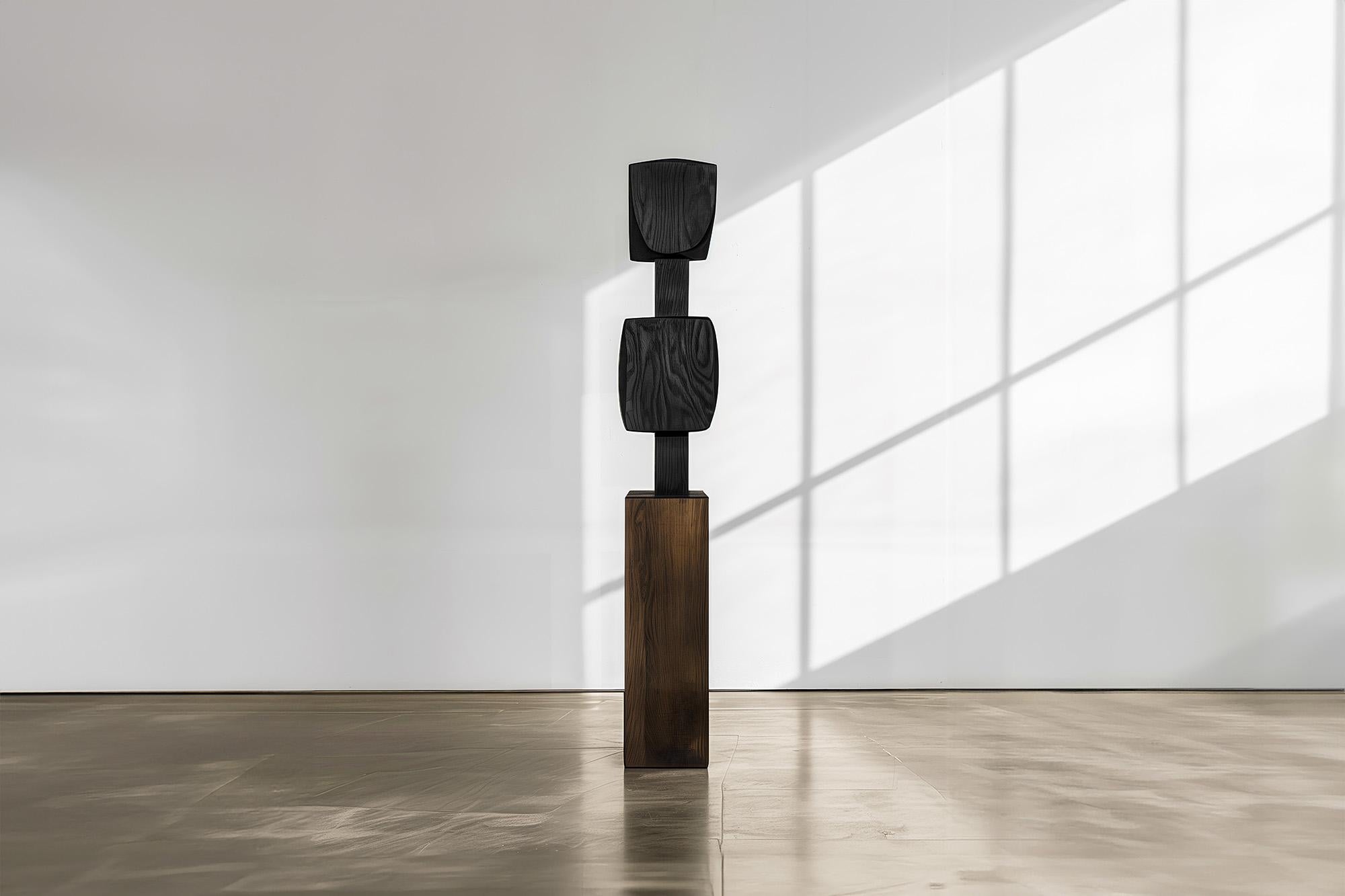 Decoration Modern Art Abstract Solid Wood Unseen Force No39 by NONO
——

This monolithic sculpture, designed by the talented Artist Joel Escalona, is a towering example of beauty in craftsmanship. Hand and digital machine made; the standing sculpture