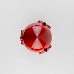 Decoration PUMO10'' ceramic. Centerpiece. Sculpture. Handmade in Italy. 3 pieces