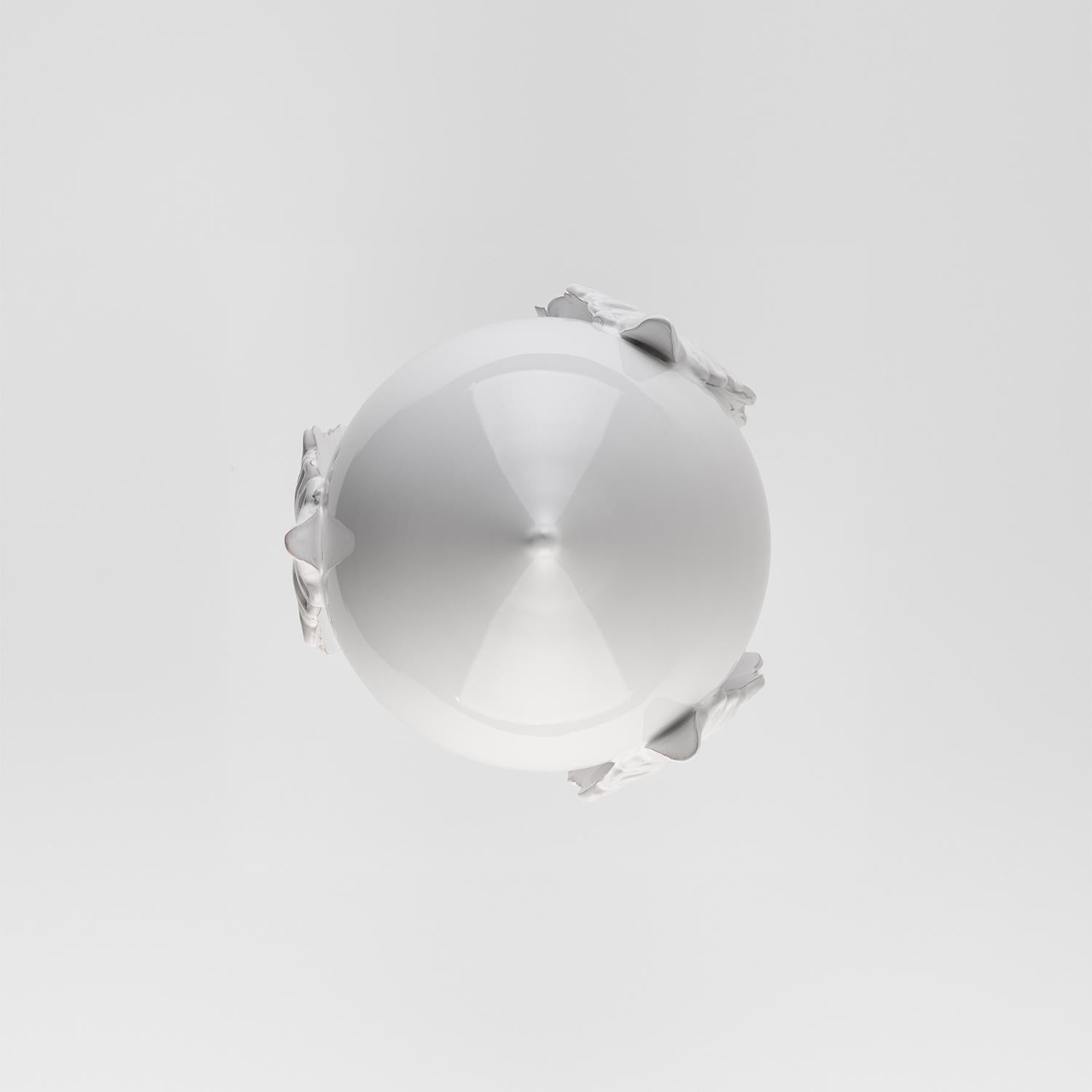 Decoration PUMO10'' ceramic. Centerpiece. Sculpture. Handmade in Italy. 5 pieces In New Condition For Sale In San Miniato PI, IT