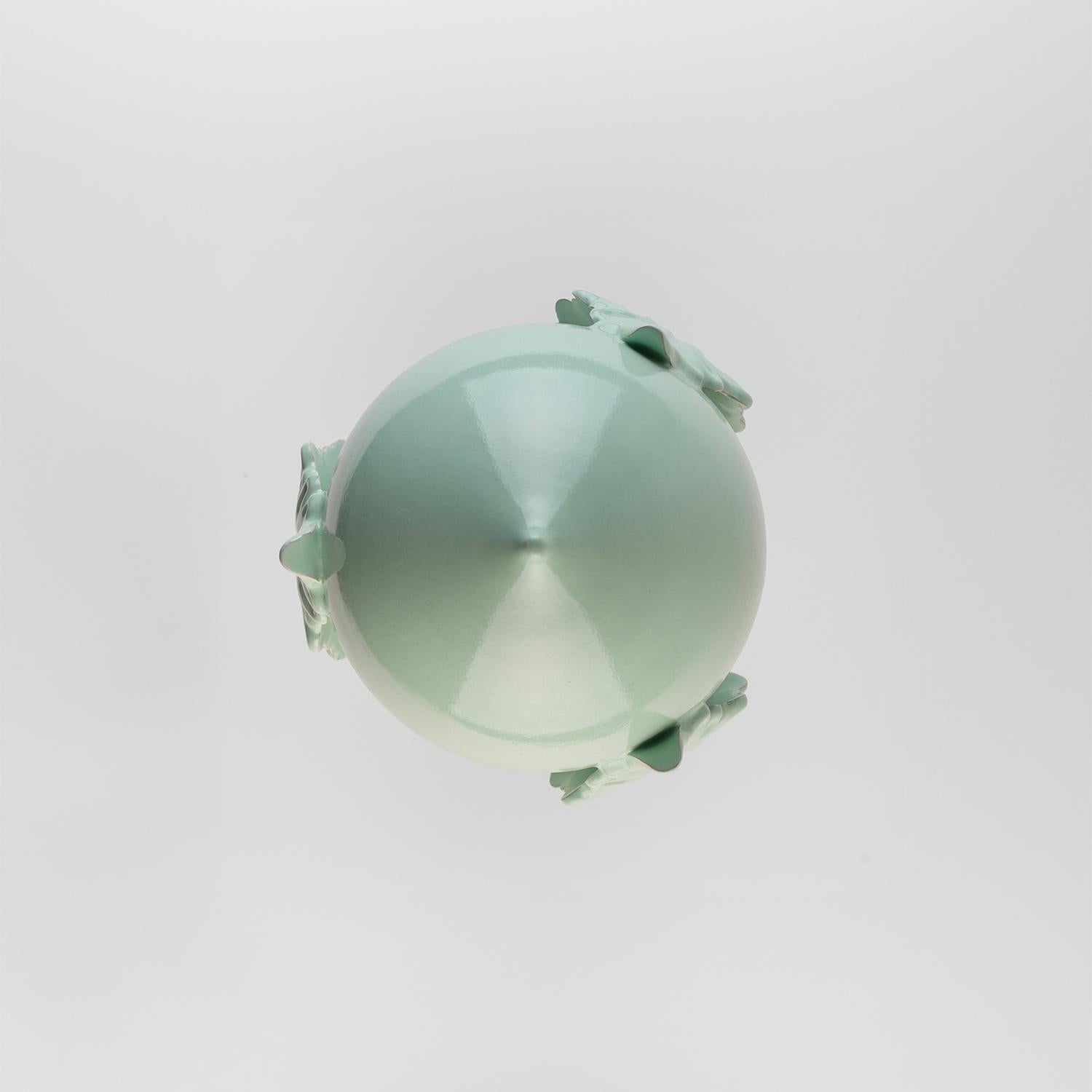 Ceramic Decoration PUMO10'' ceramic. Centerpiece. Sculpture. Handmade in Italy. 5 pieces For Sale