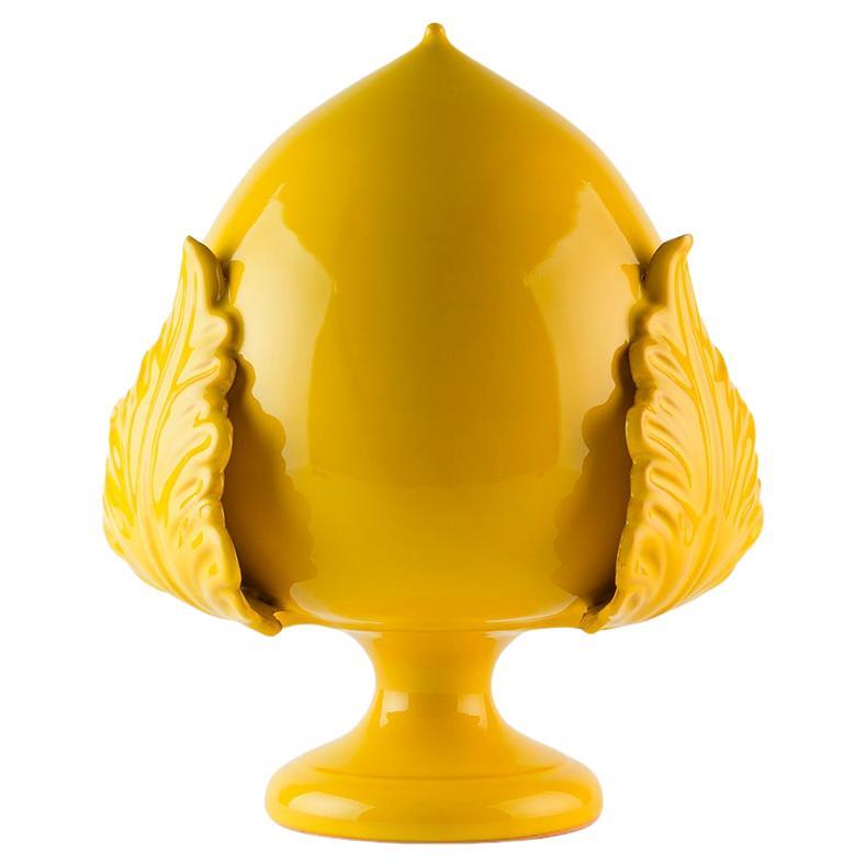 Decoration PUMO10'' ceramic. Centerpiece. Sculpture. Handmade in Italy. 5 pieces