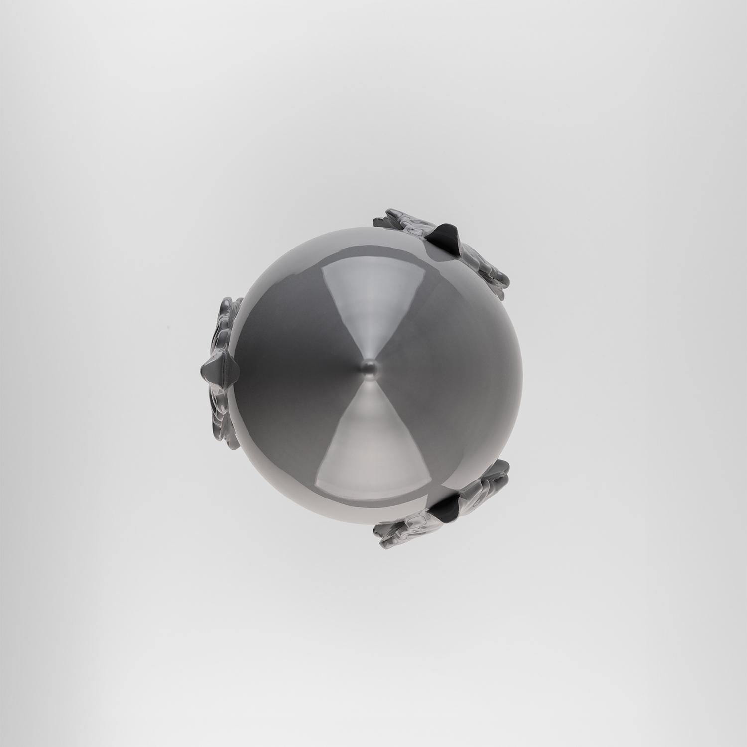 Decoration PUMO16'' ceramic. Centerpiece. Sculpture. Handmade in Italy. 3 pieces For Sale 2