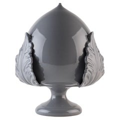 Decoration PUMO16'' ceramic. Centerpiece. Sculpture. Handmade in Italy. 5 pieces