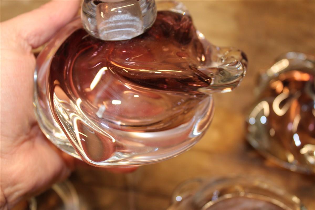 Decorativ Massif Vanity Set Murano Glass 1940s Seguso Italy perfume jar For Sale 5