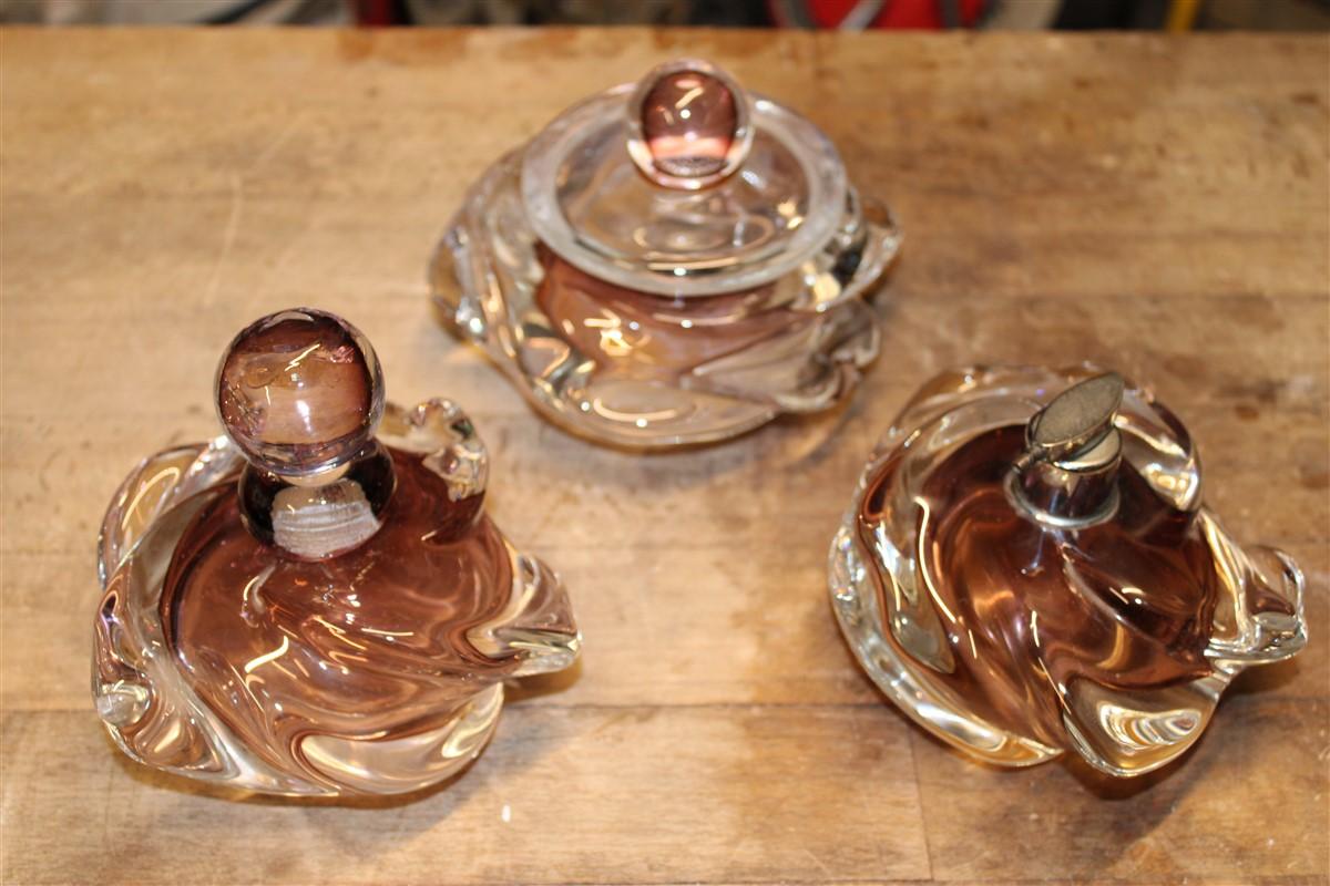 Decorativ Massif Vanity Set Murano Glass 1940s Seguso Italy pot à parfum en vente 5