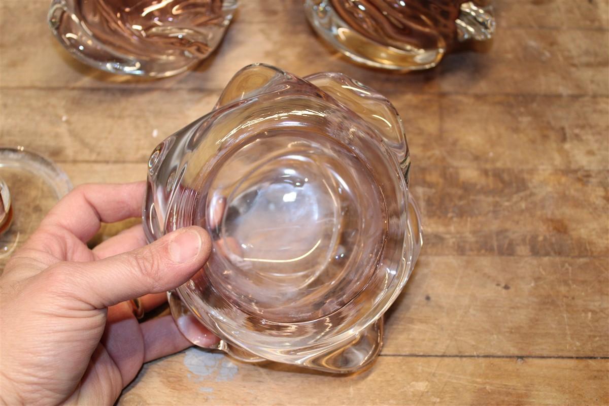 Mid-20th Century Decorativ Massif Vanity Set Murano Glass 1940s Seguso Italy perfume jar For Sale