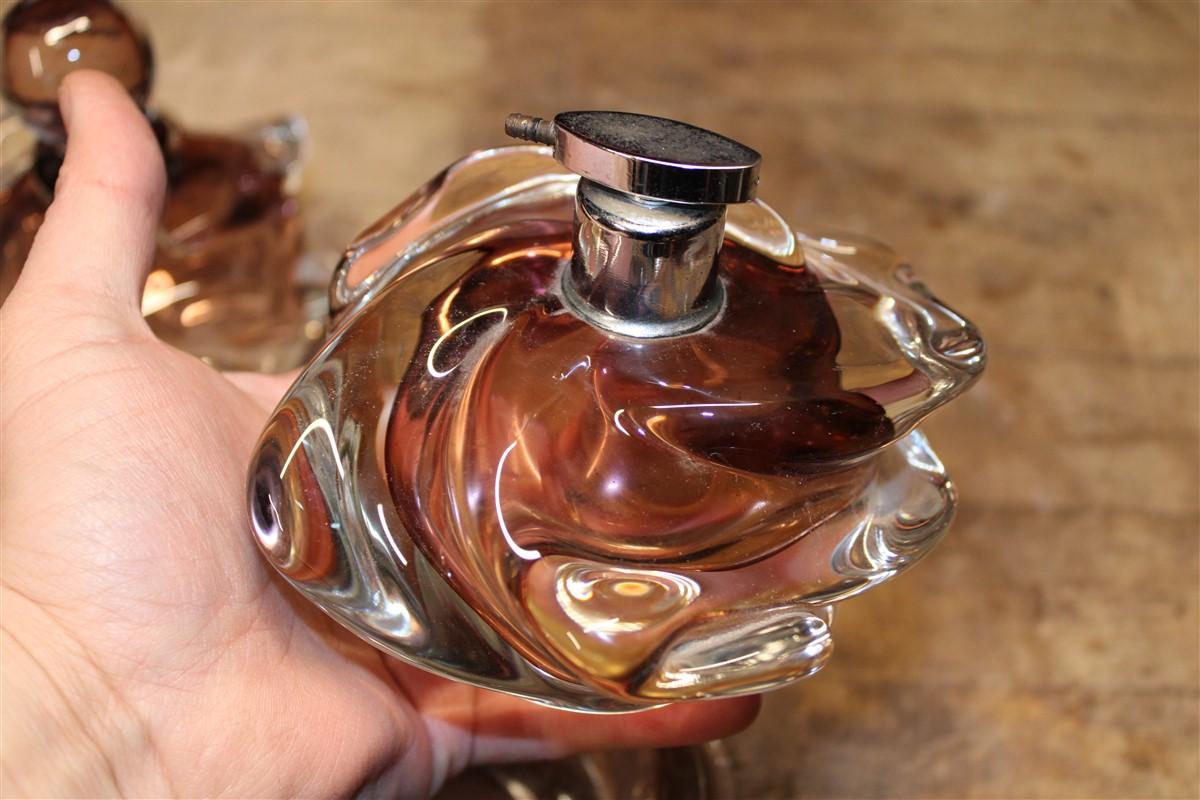 Decorativ Massif Vanity Set Murano Glass 1940s Seguso Italy perfume jar For Sale 3