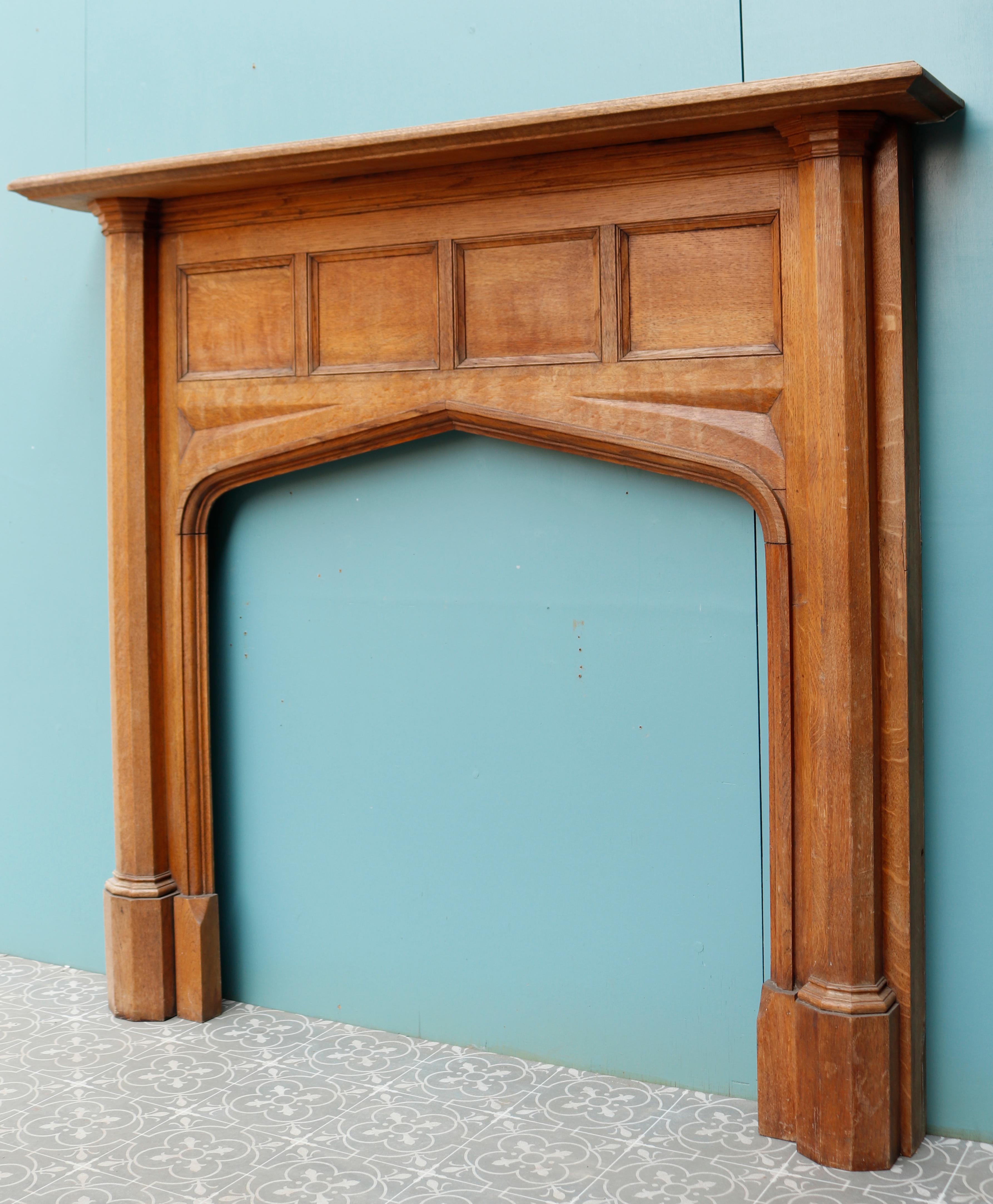 Decorative 1920’s Oak Fireplace Surround 1