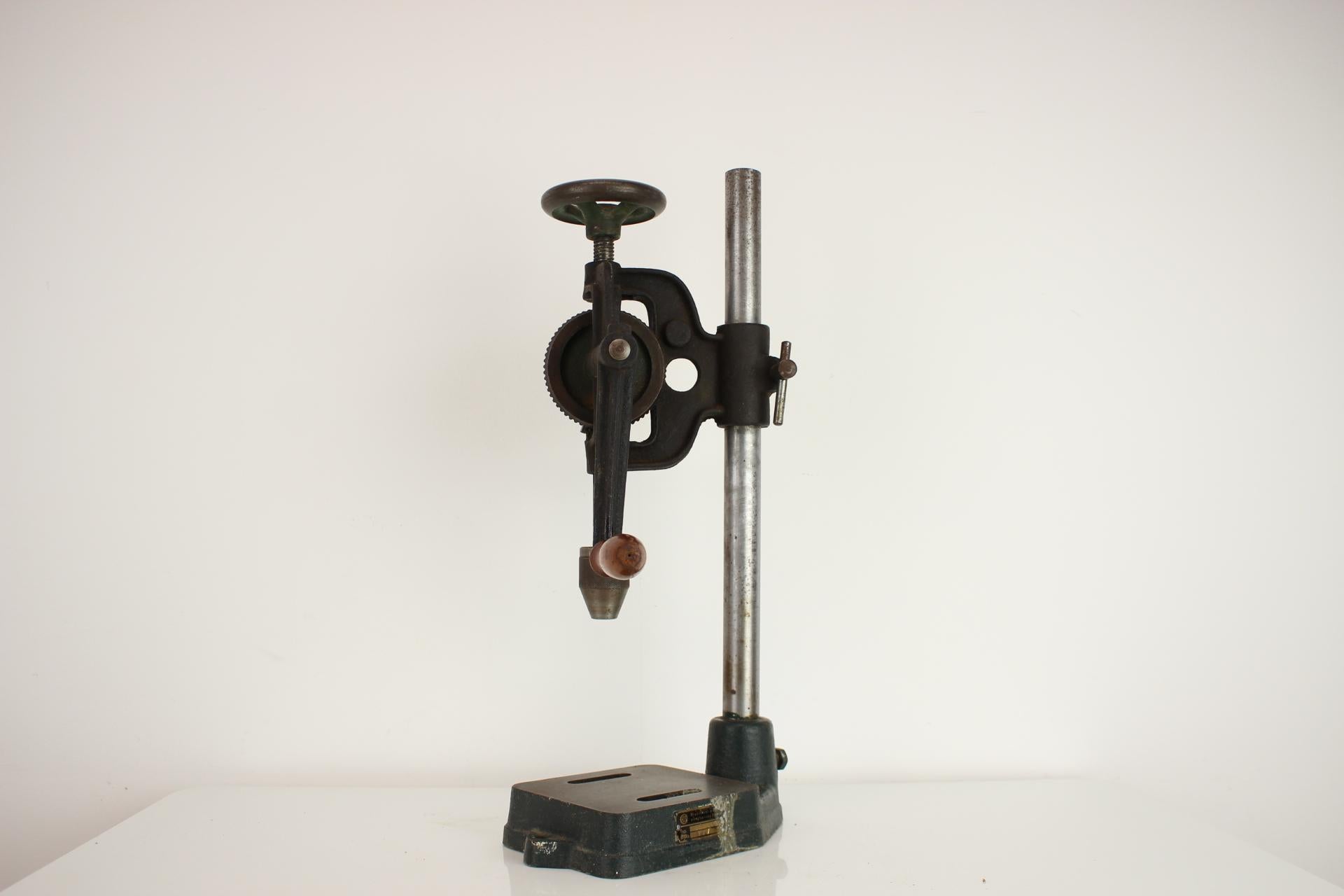 Mid-Century Modern Decorative 1960's DPS Hand Drill, Czechoslovakia For Sale