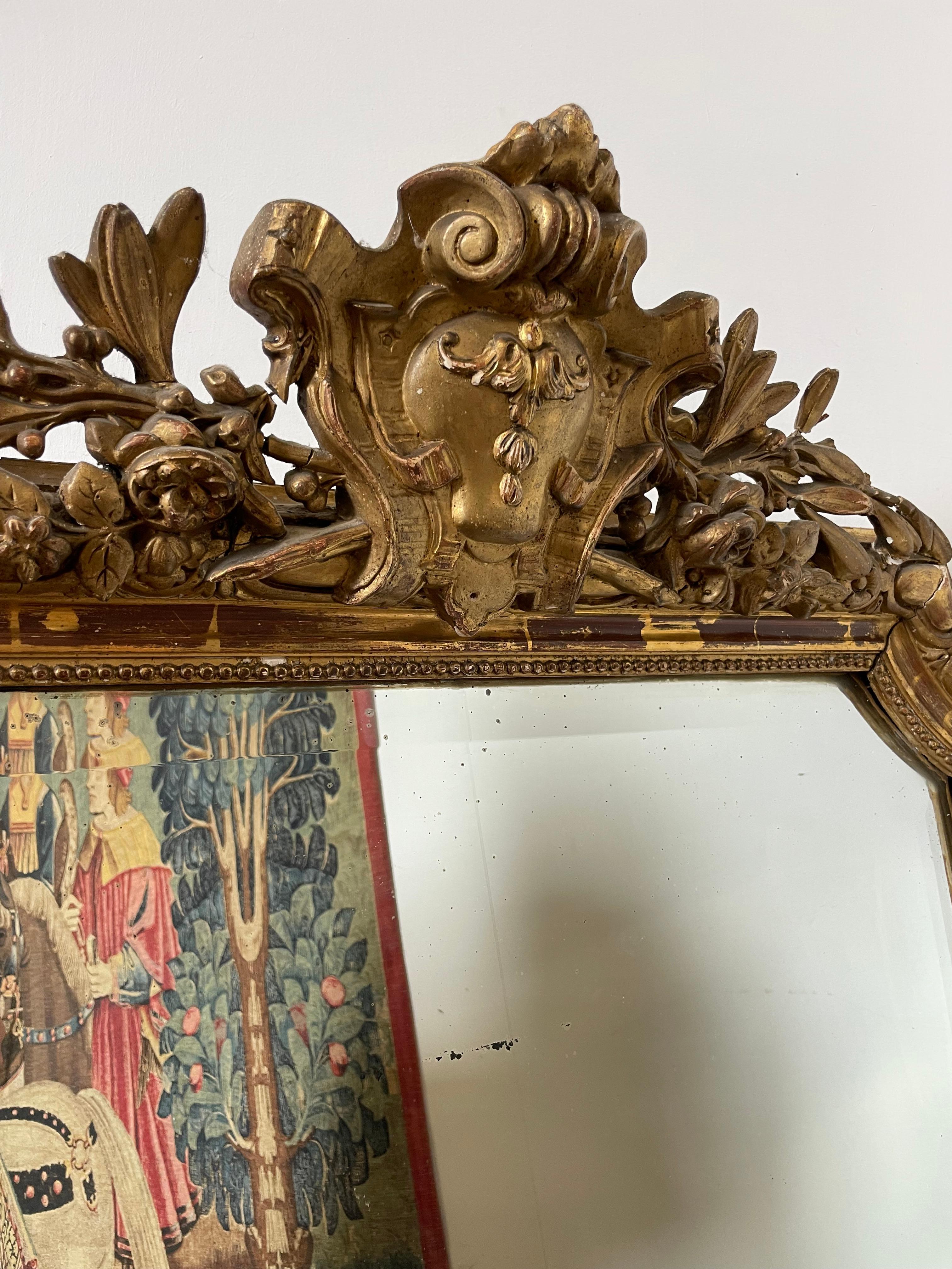 Manteau décoratif doré du 19ème siècle en vente 7