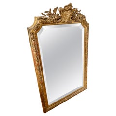Decorative 19th century gilded over mantle