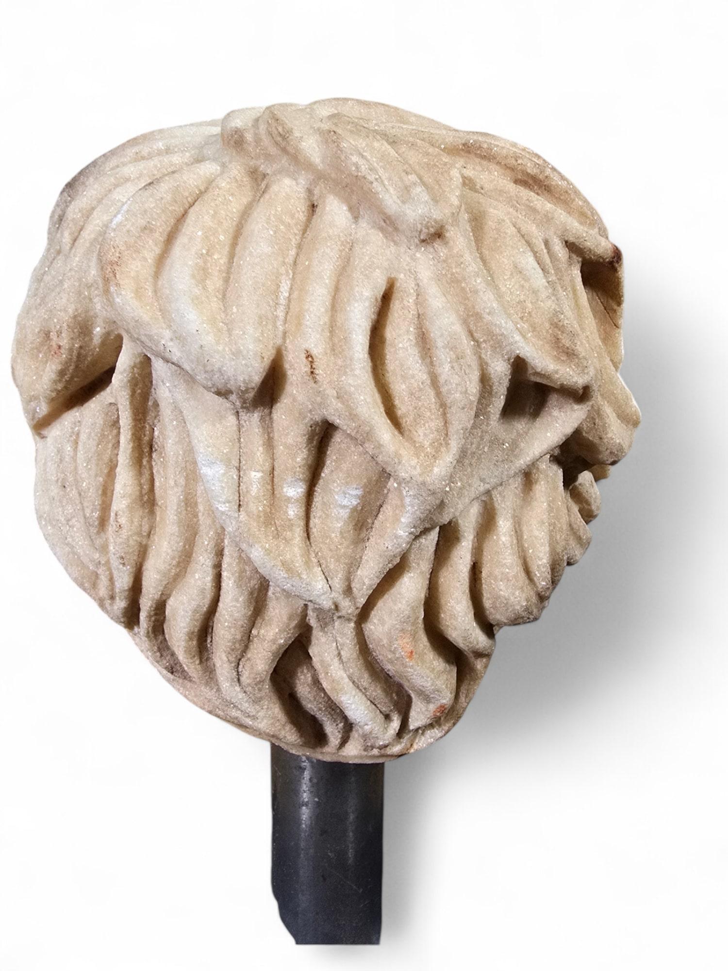 TESTA decorativa in marmo del XIX secolo raffigurante un bambino in vendita 5