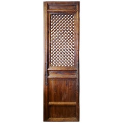 Decorative 19th Century Spanish Single Pine Door